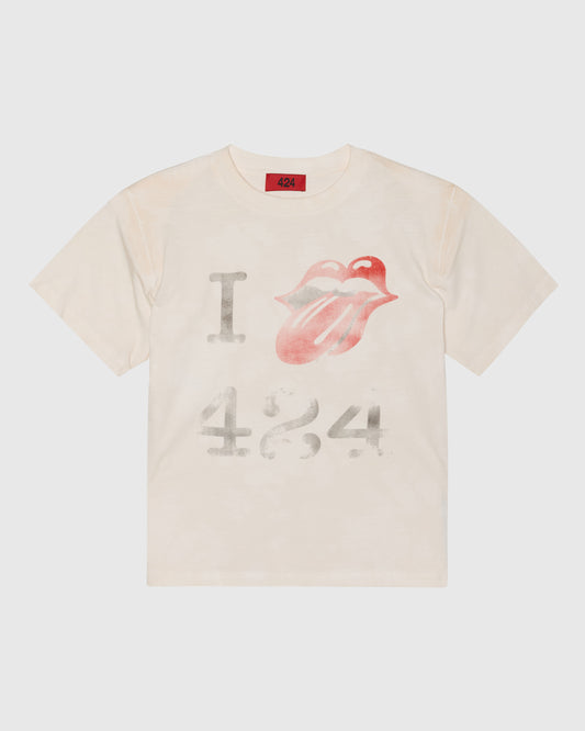 I LOVE 424 TONGUE - SALT WHITE