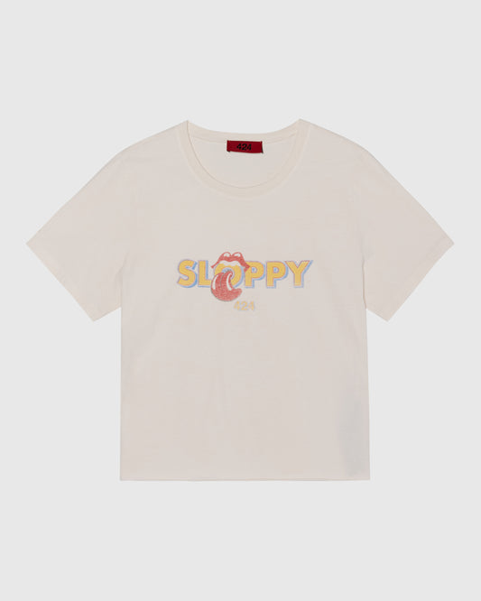 SLOPPY TEE - SALT WHITE