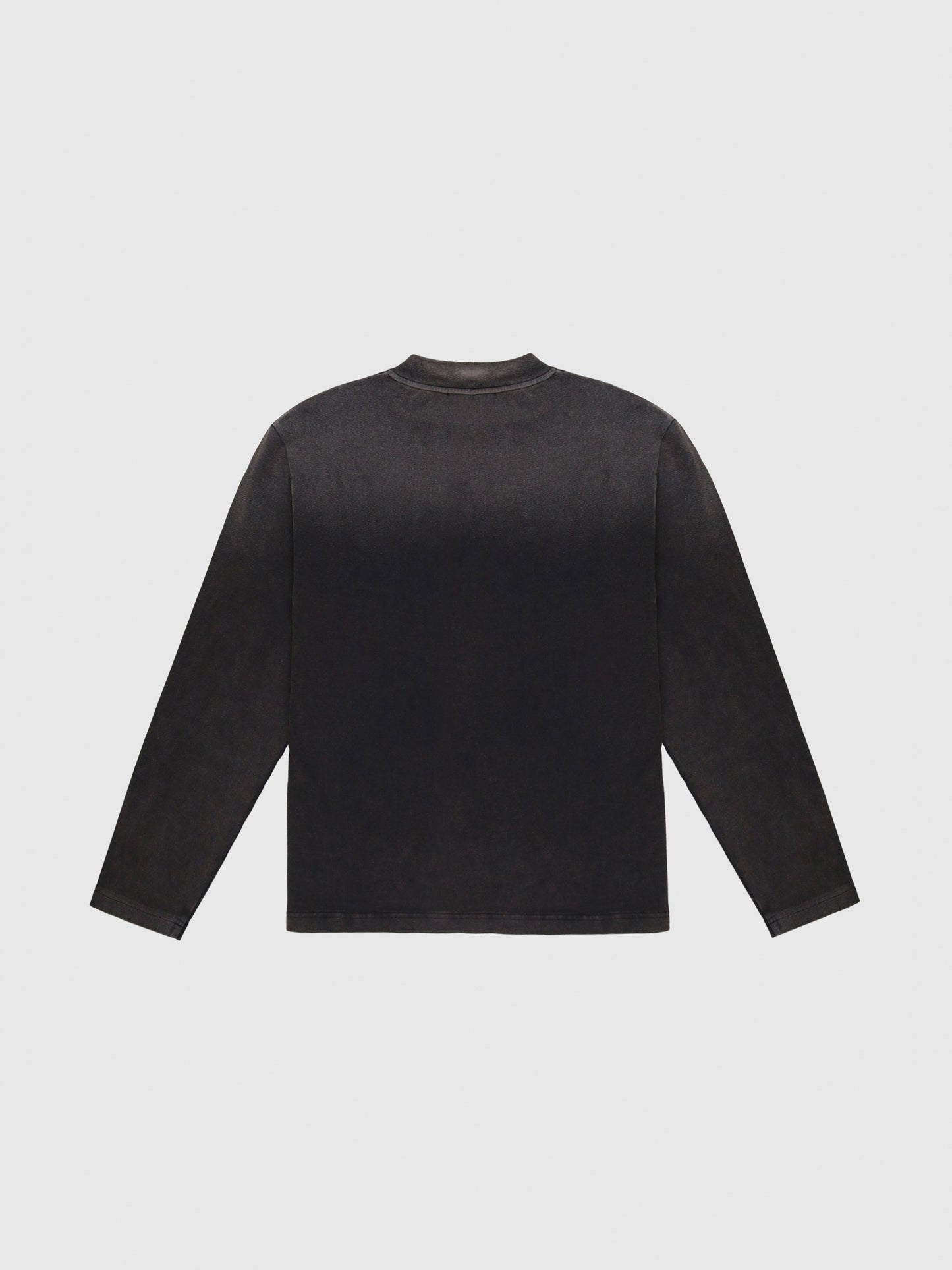 Alias Long Sleeve Rib Jersey T-shirt in Black