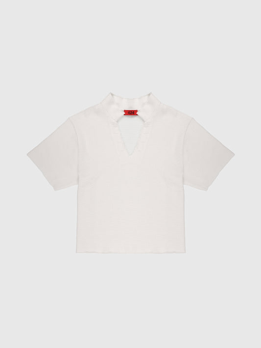 Short Sleeve Jersey Thermal in Offwhite