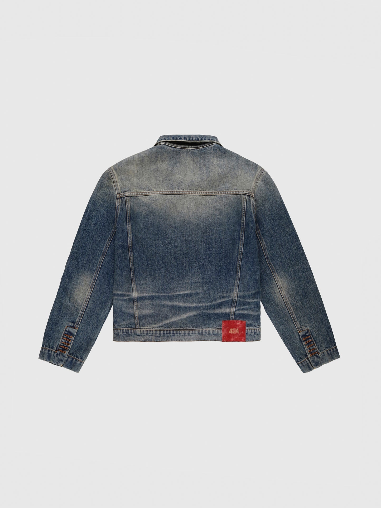 Denim Trucker Jacket in Washed Blue