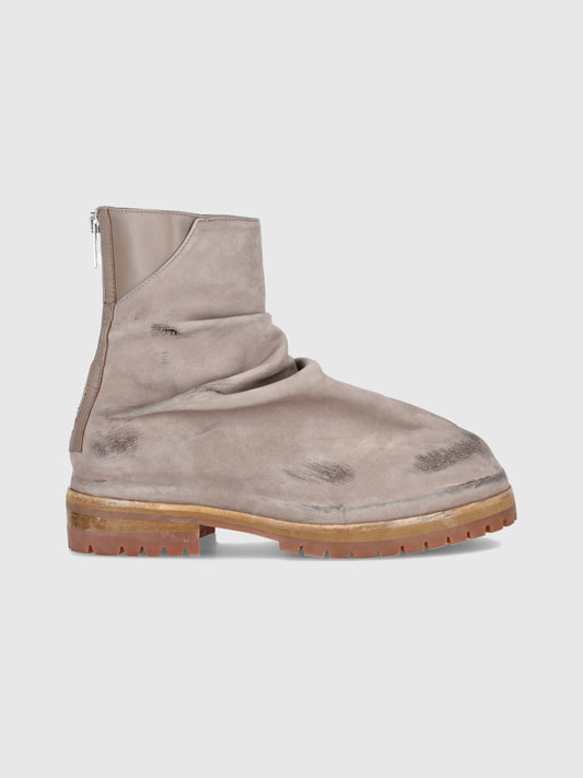 Nabuk Leather Marathon Boot in Nude Honey