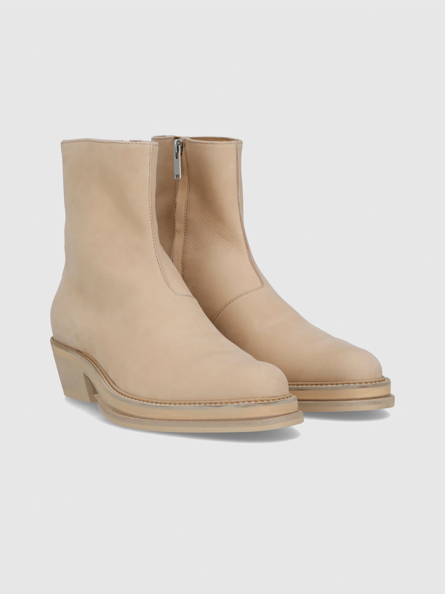 Nabuk Leather West Coast Boot in Cream