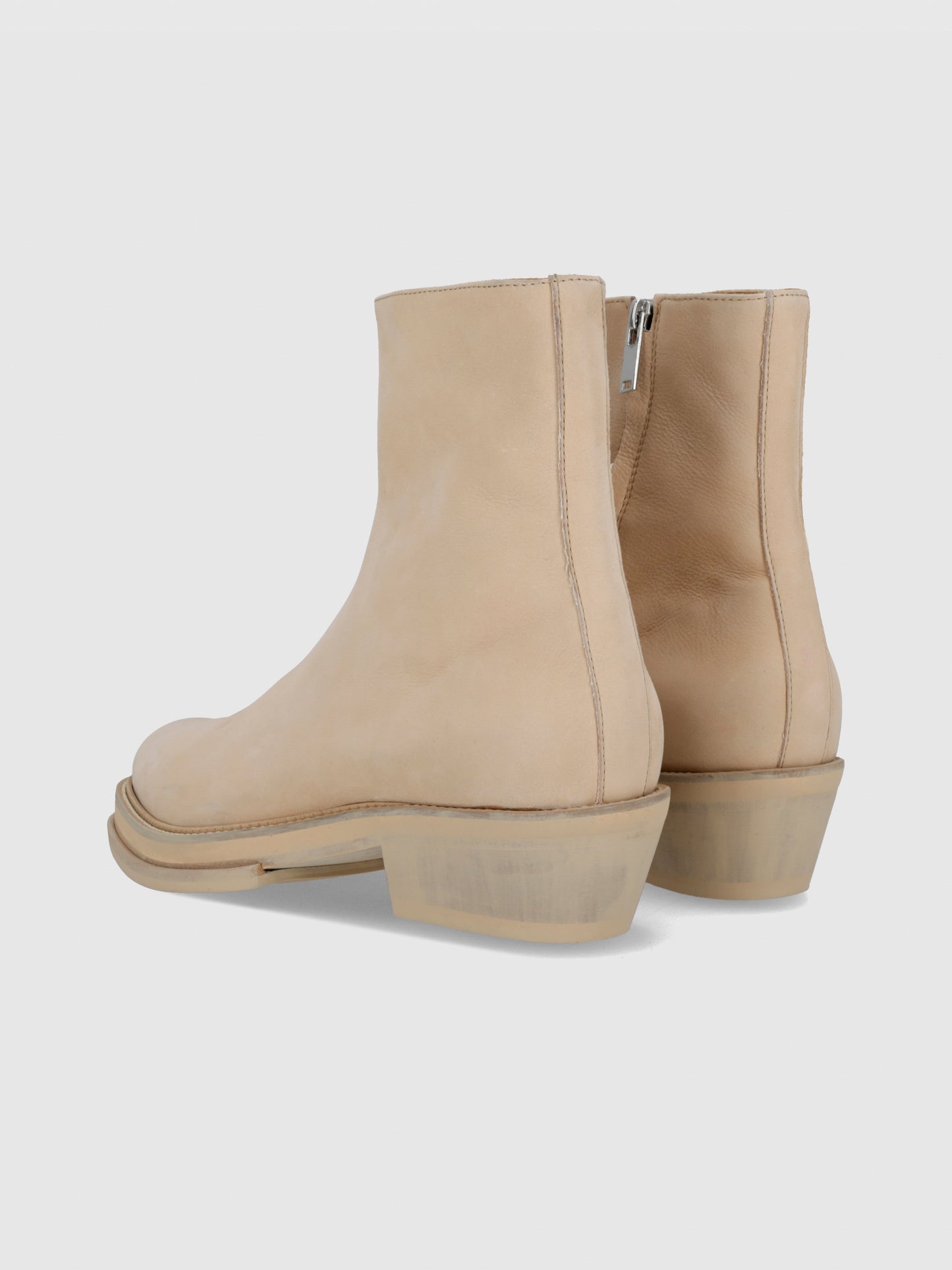 Nabuk Leather West Coast Boot in Cream