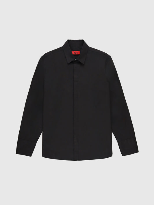 Poplin Shirt in Black