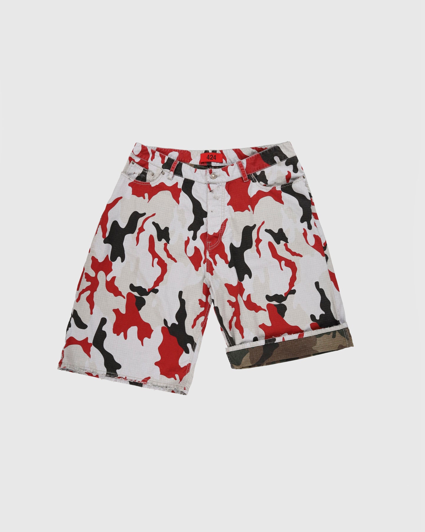 Big Daddy Double Face Rip Stop Shorts in Camo