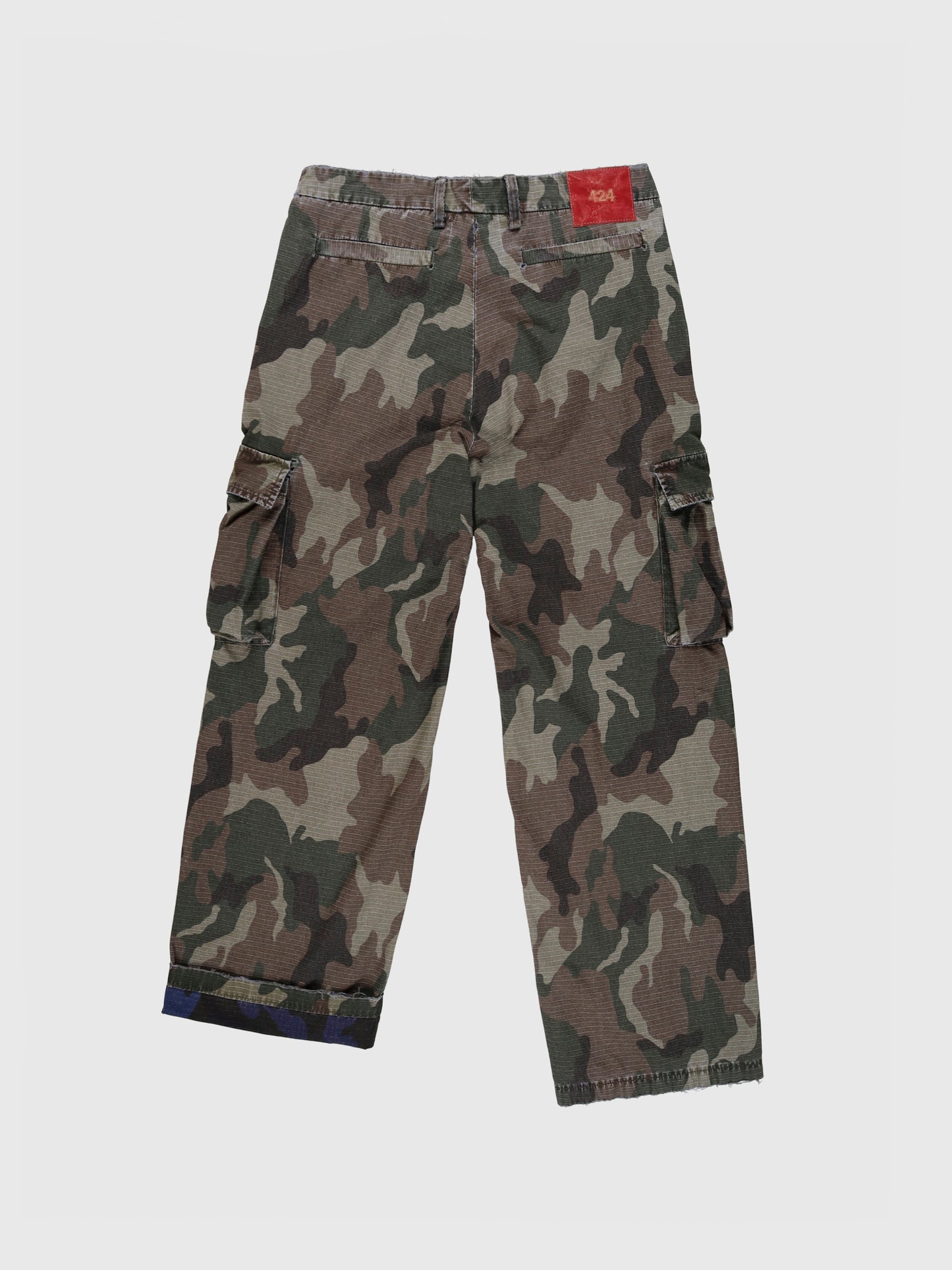 Double Face Rip Stop Cargo Pant in Camo