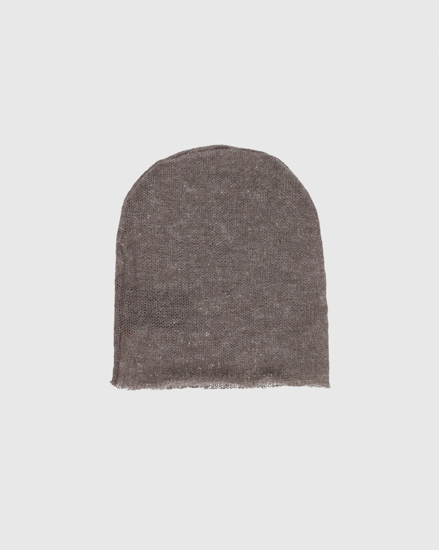 Mohair Beanie in Silver