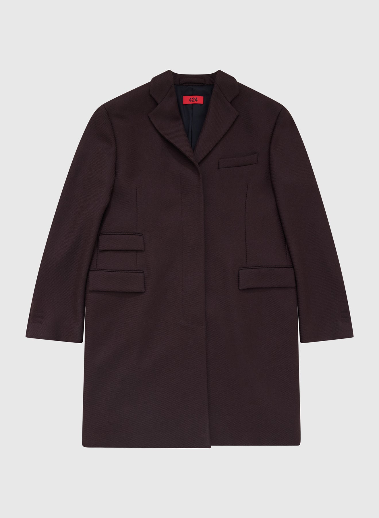 MASTER COAT WOOL BATAVIA IN BROWN