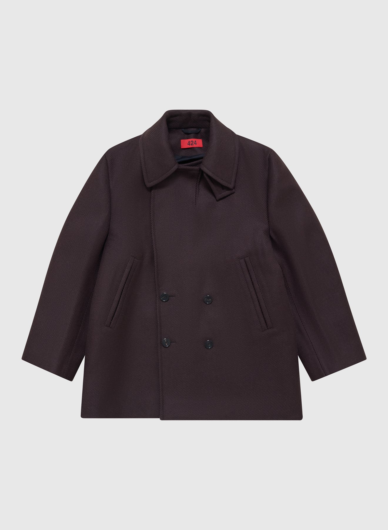 424 PEACOAT WOOL BATAVIA IN BROWN