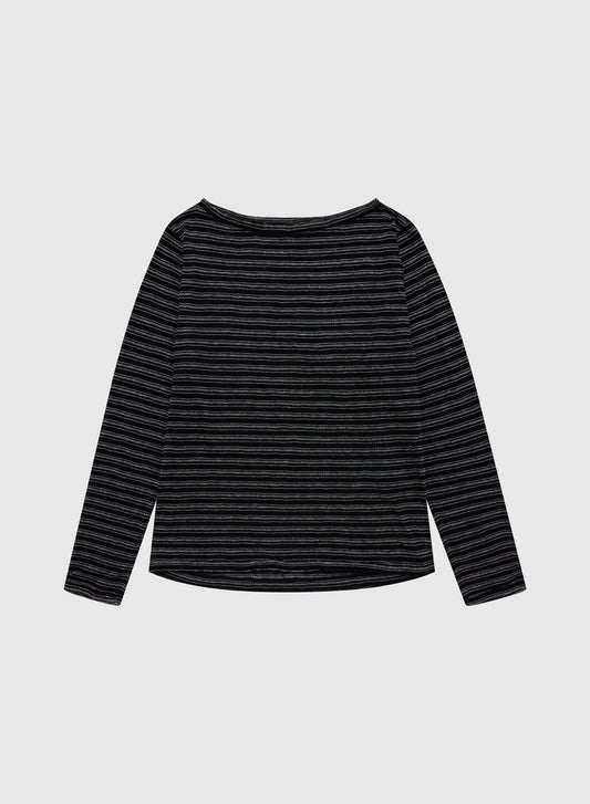 LAYERING TOP STRIPED LIGHTWEIGHT JERSEY