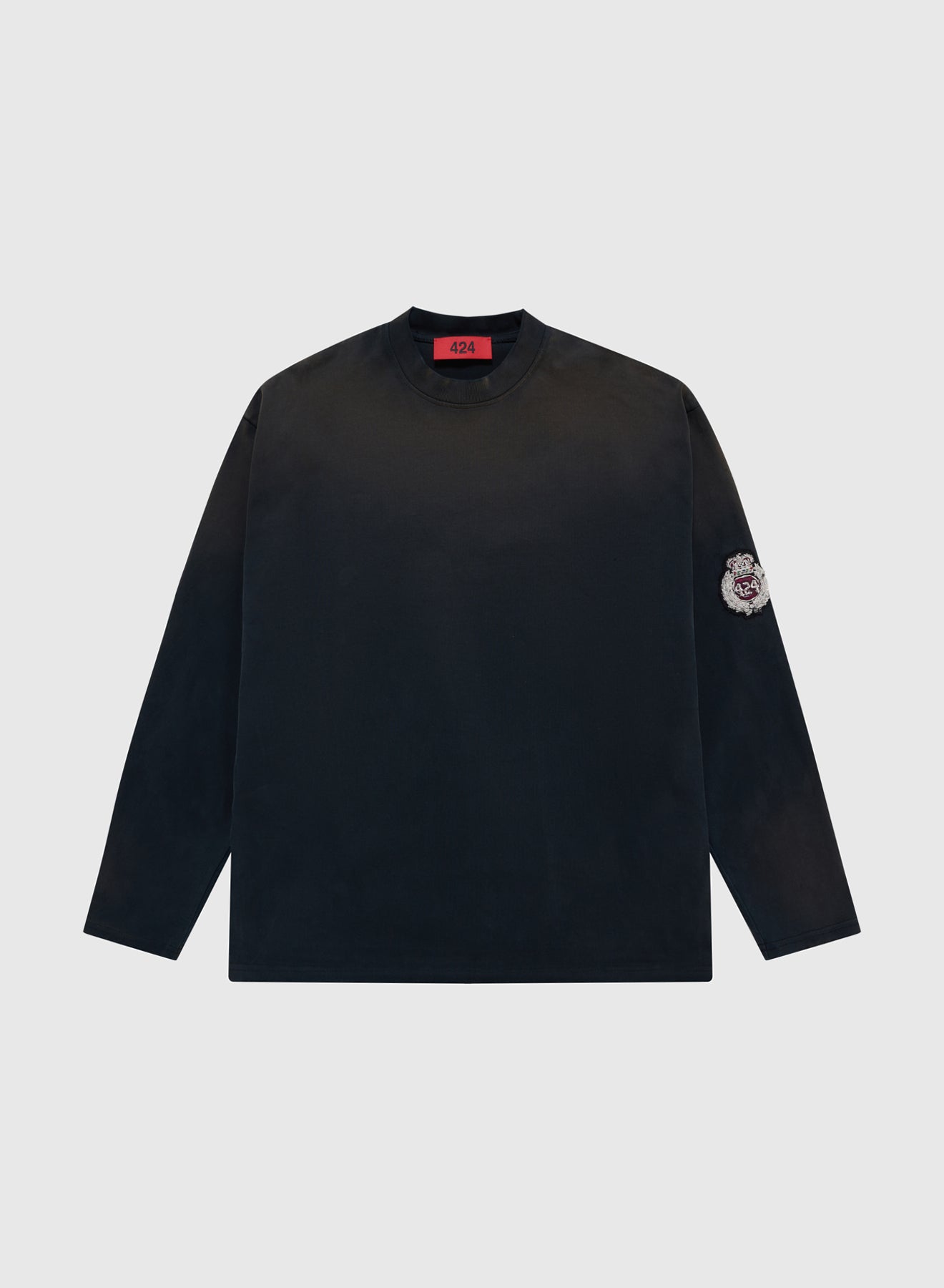 CREST LONGSLEEVE JERSEY IN VINTAGE BLACK