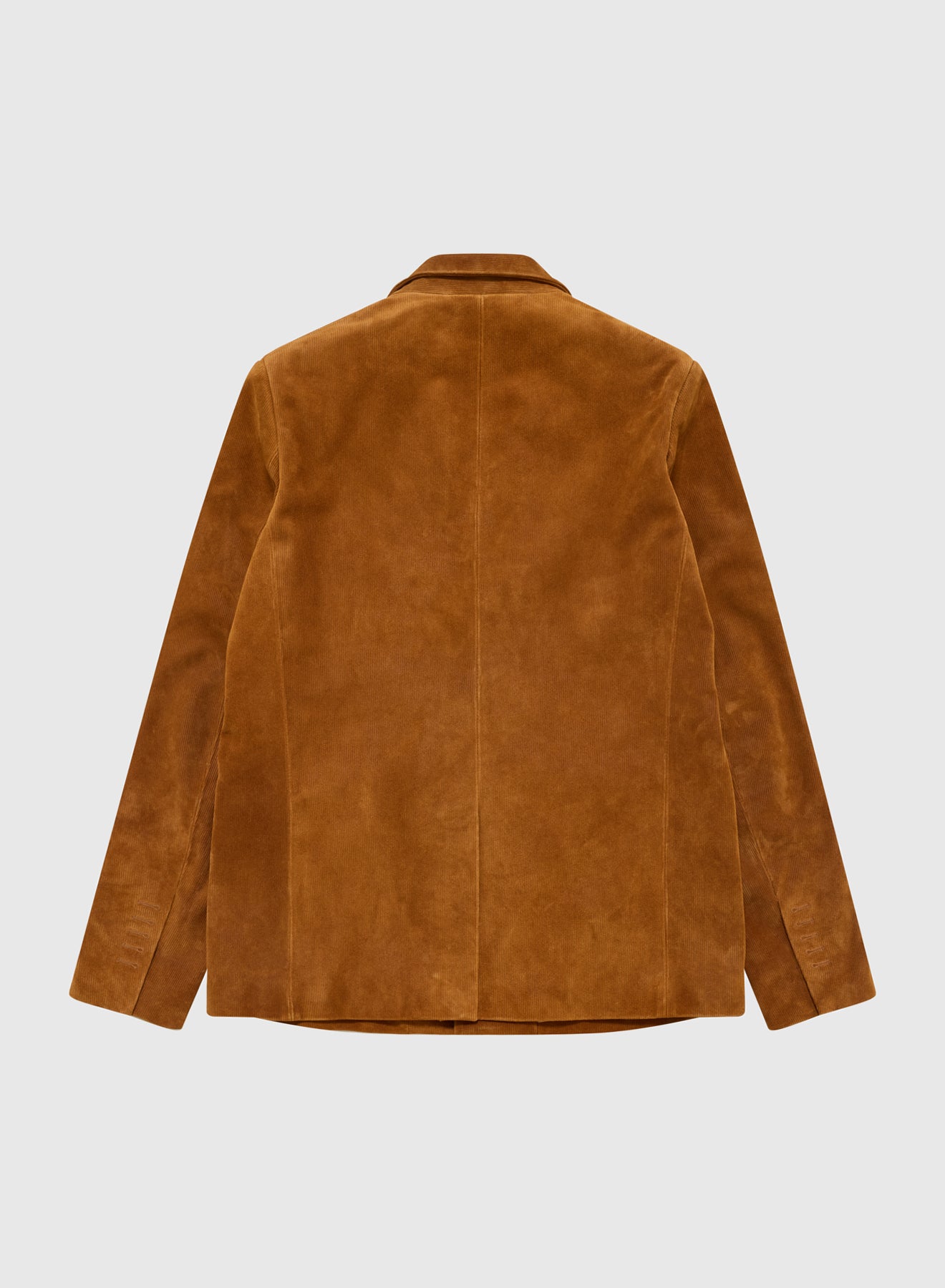 ONE BUTTON BLAZER CORDUROY LEATHER IN CARAMEL