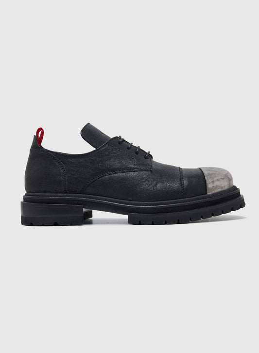 DERBY WASHED LEATHER IN BLACK