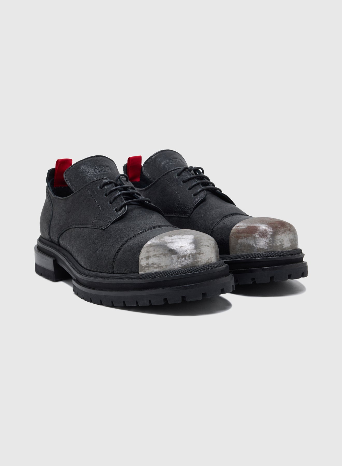 DERBY WASHED LEATHER IN BLACK