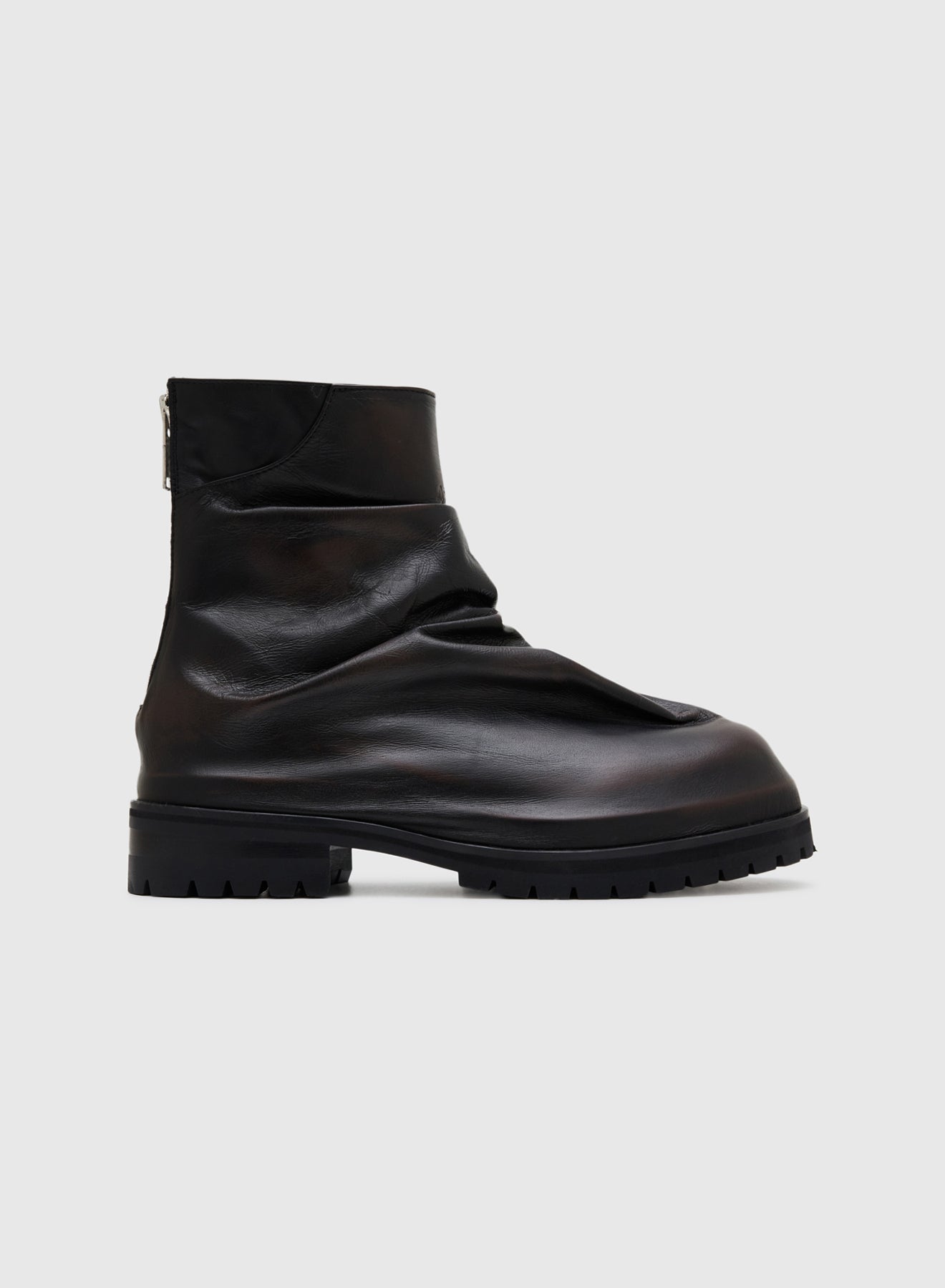 MARATHON BOOTS RUB OFF LEATHER IN BROWN