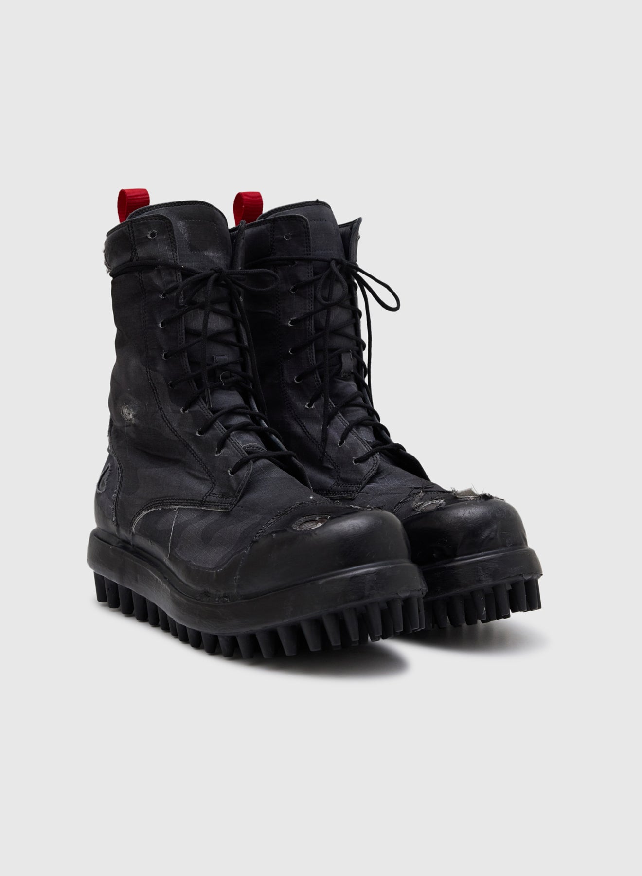 MINER BOOTS RIP STOP IN BLACK CAMO