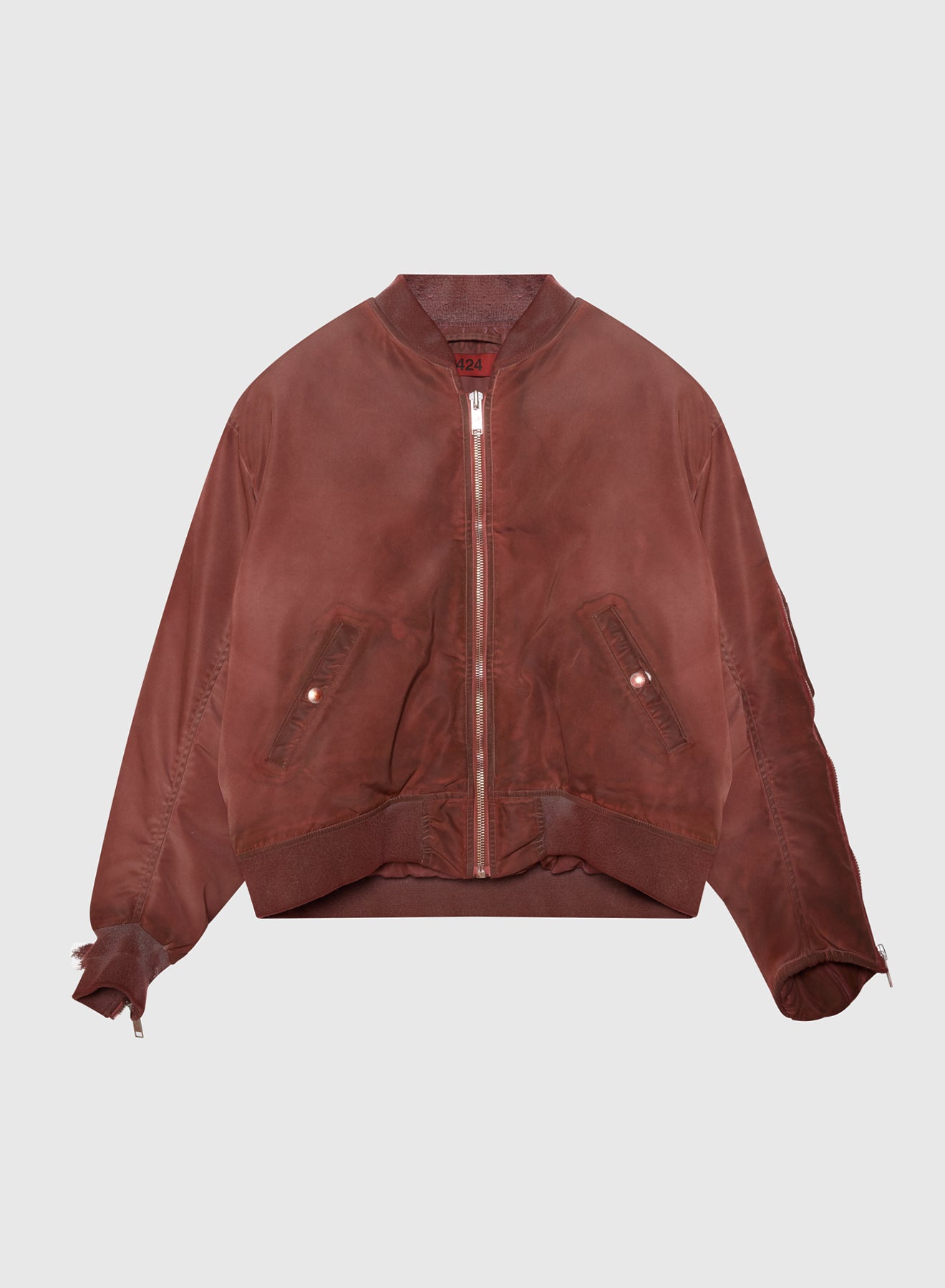 MILITARY BOMBER RECYCLED NYLON IN RED