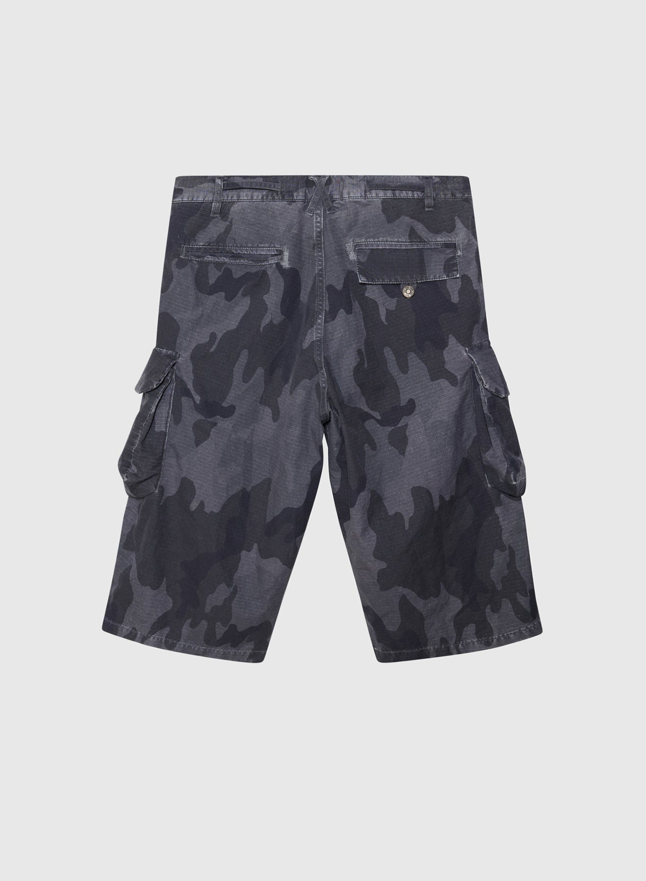 CARGO BERMUDAS DOUBLE FACED RIP STOP IN BLACK