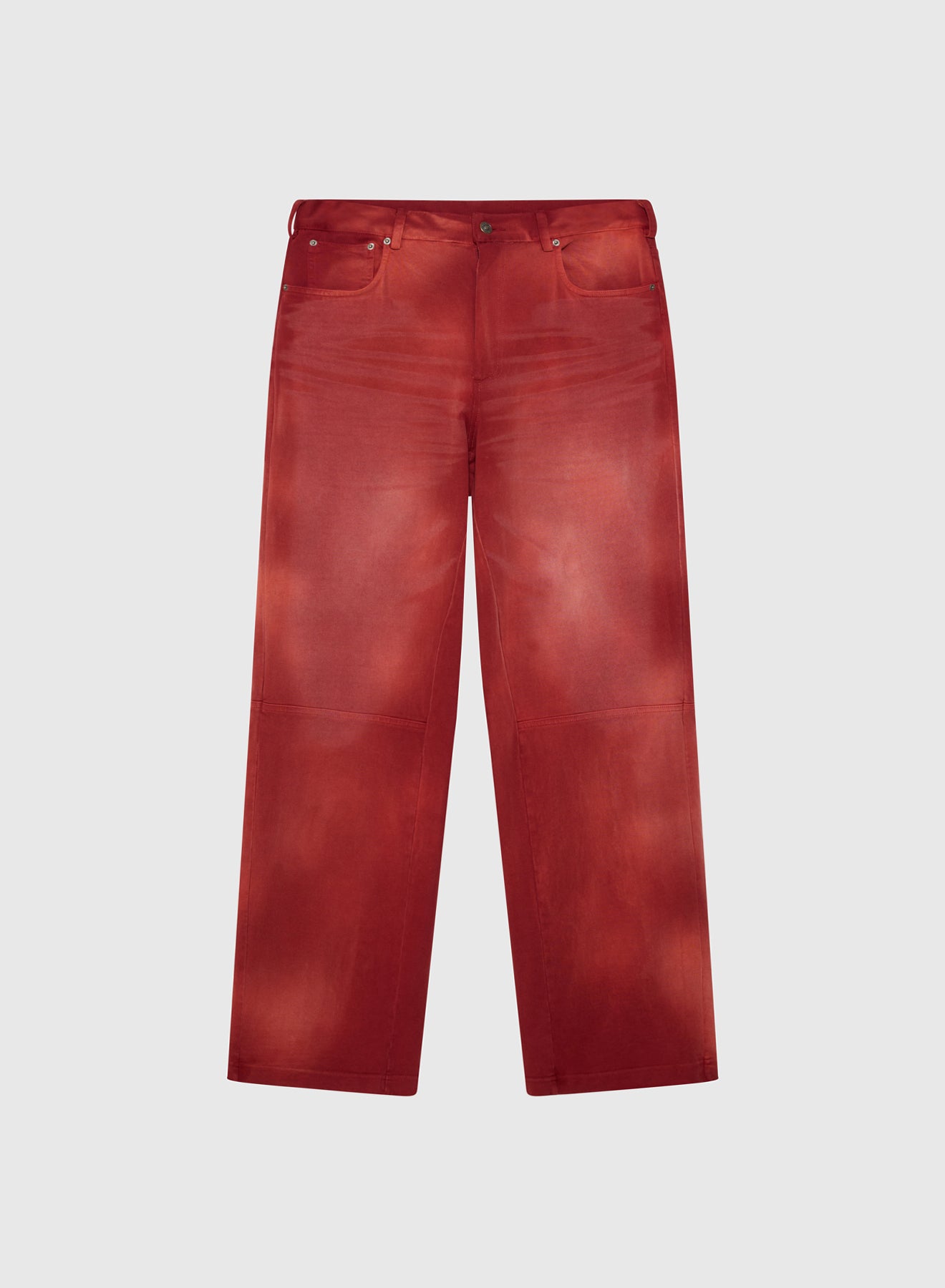 CREST LEATHER SWEAT JERSEY IN VINTAGE RED