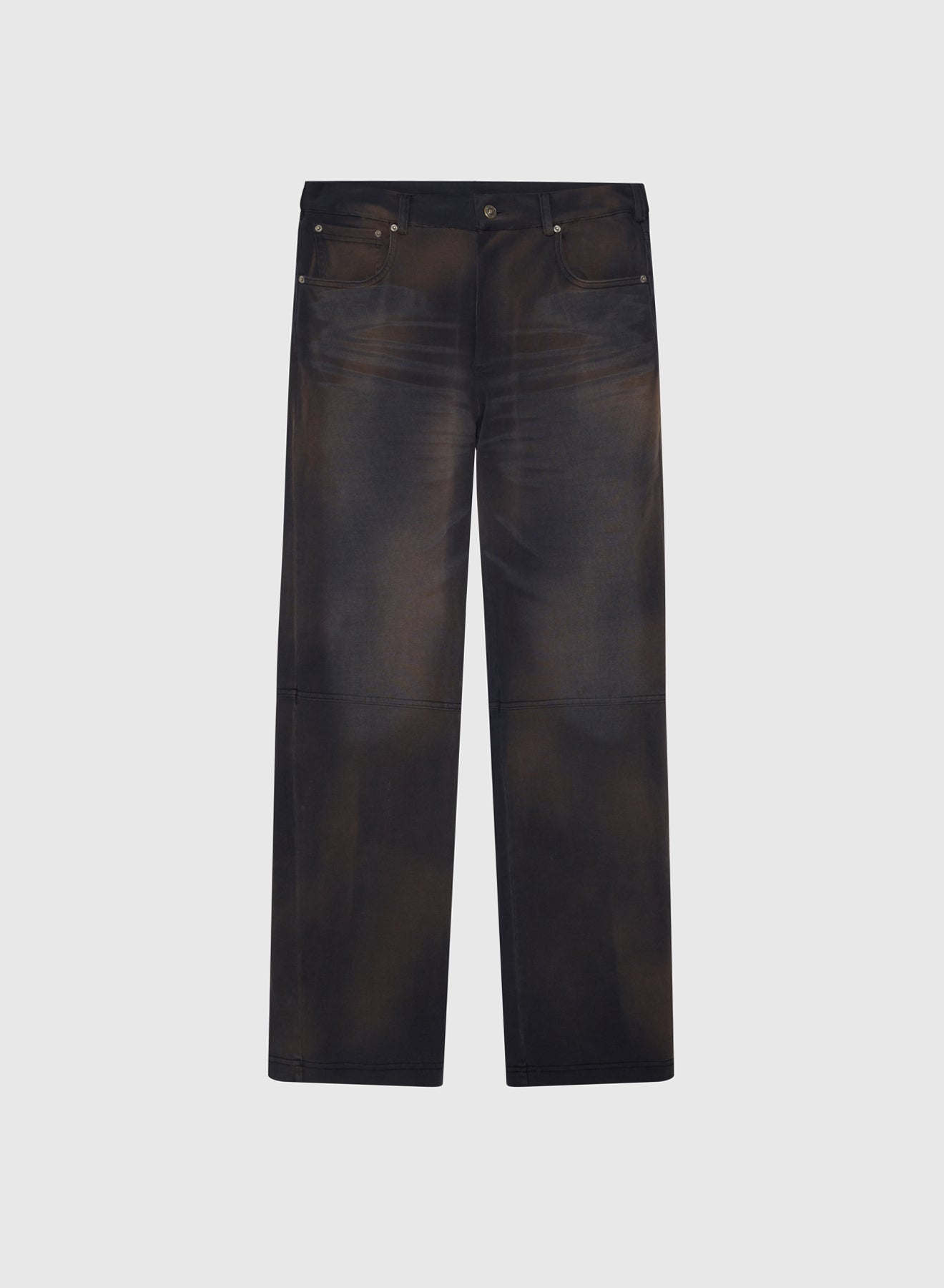 CREST LEATHER SWEAT JERSEY IN VINTAGE BLACK