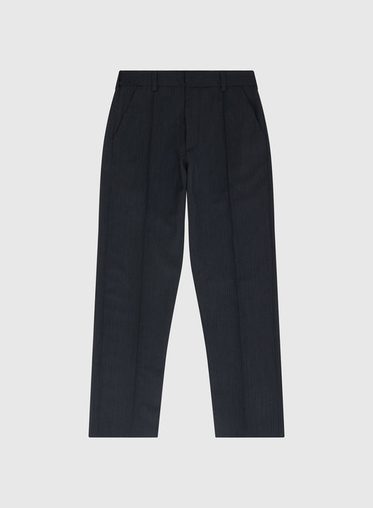 FIGO PANTS PINSTRIPES WOOL IN BLACK