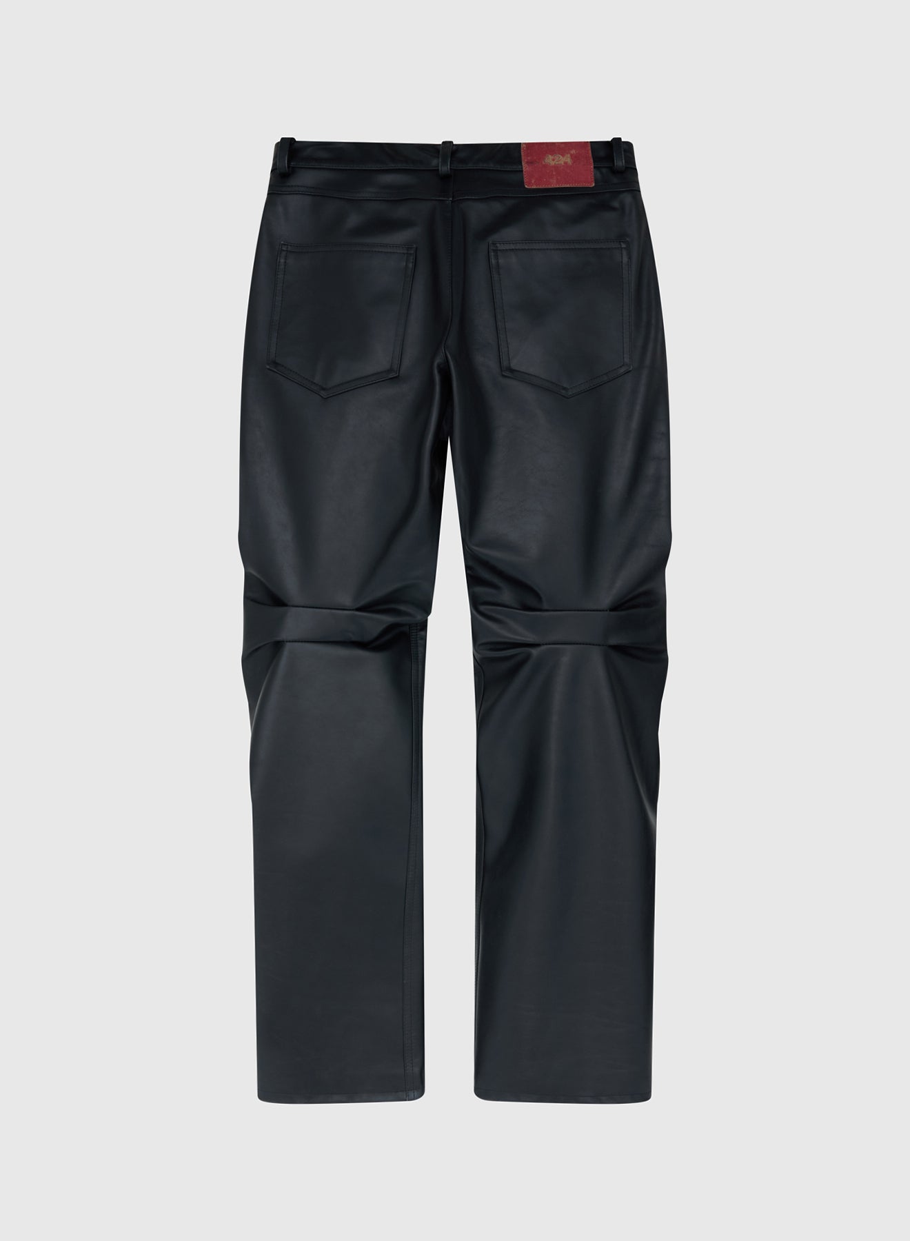 NEW 424 LEATHER MOTO FIVEPOCKET IN BLACK