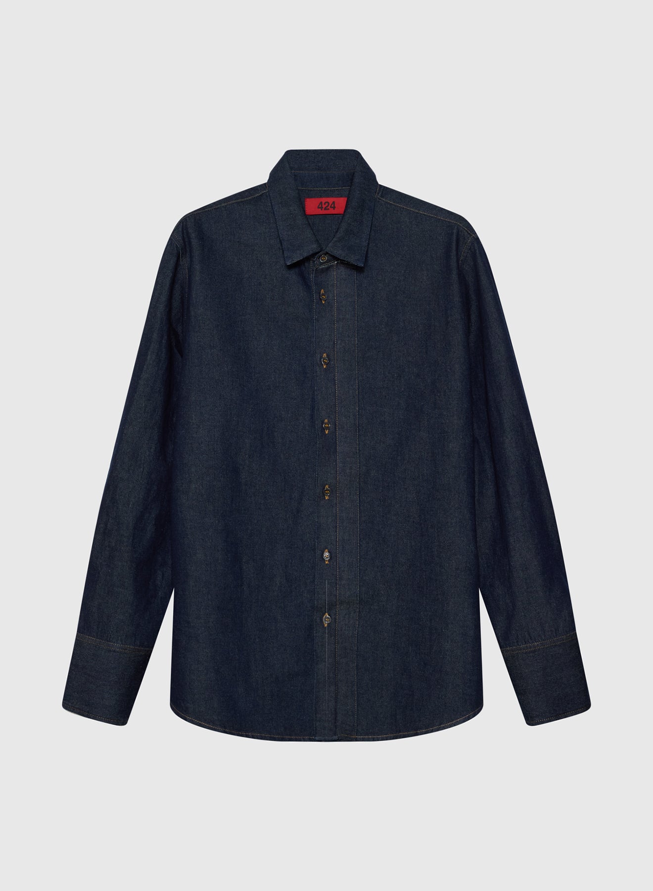 424 REGULAR SHIRT CHAMBRAY INDIGO