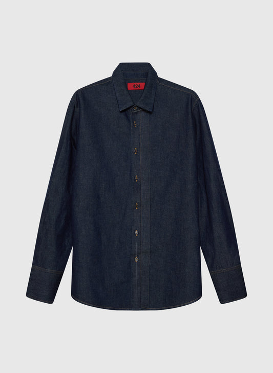 424 REGULAR SHIRT CHAMBRAY INDIGO