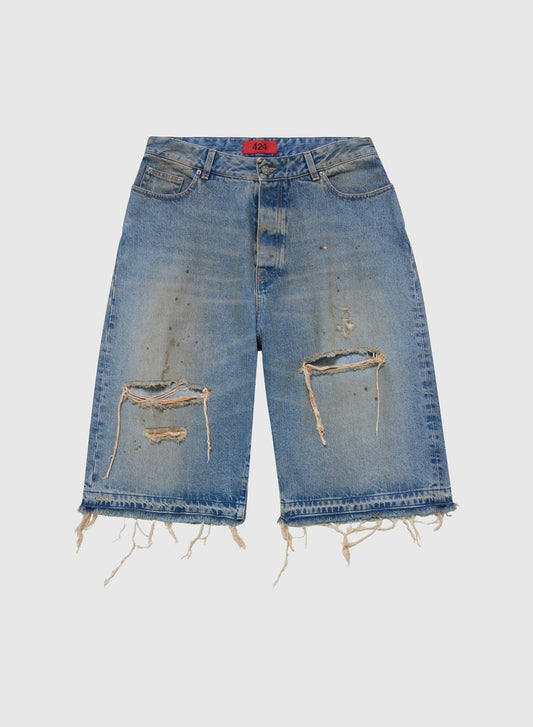BIG DADDY SHORT DENIM JAPANESE WASHING IN BLUE