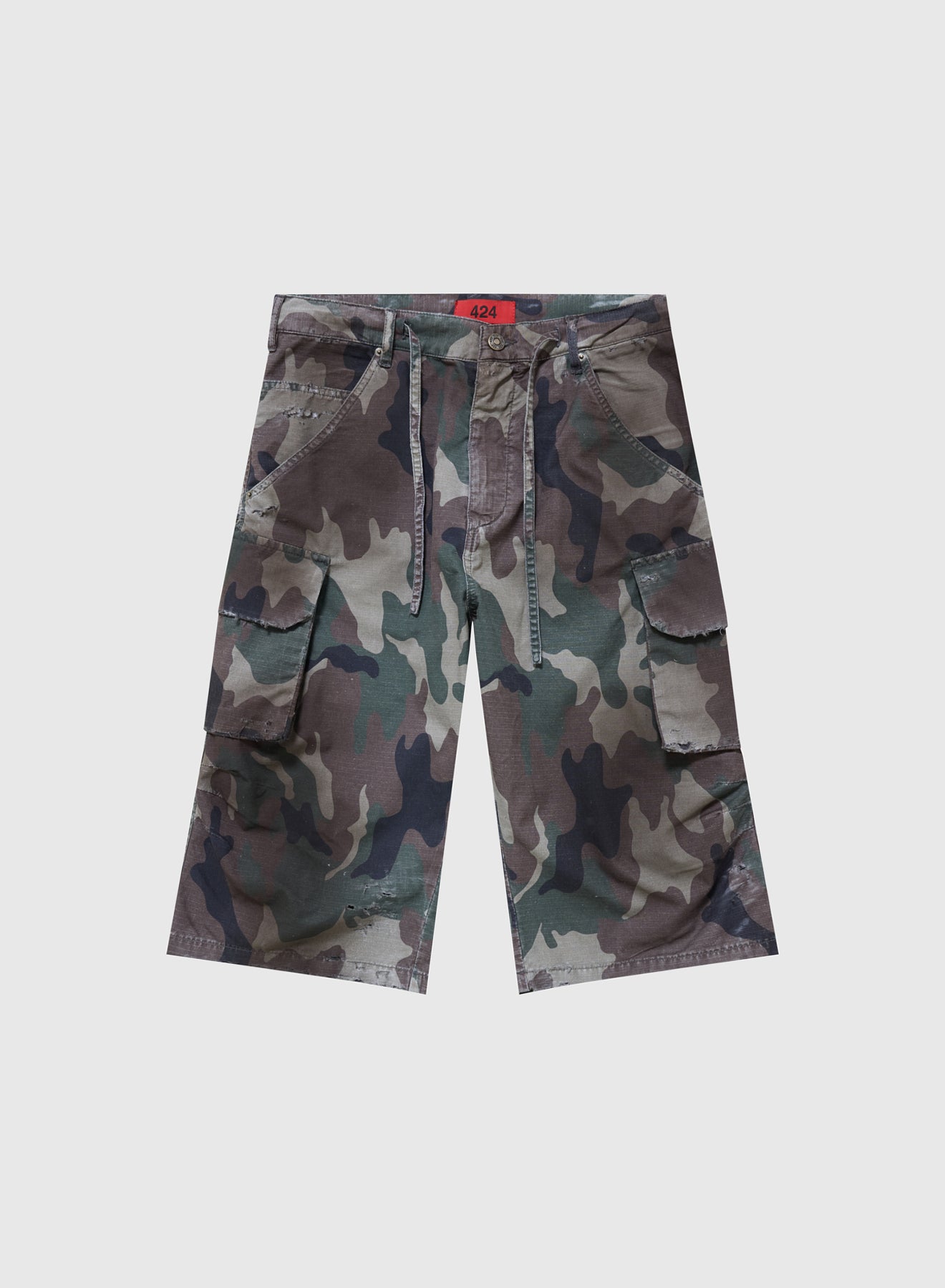 CARGO BERMUDAS DOUBLE FACED RIP STOP IN GREEN