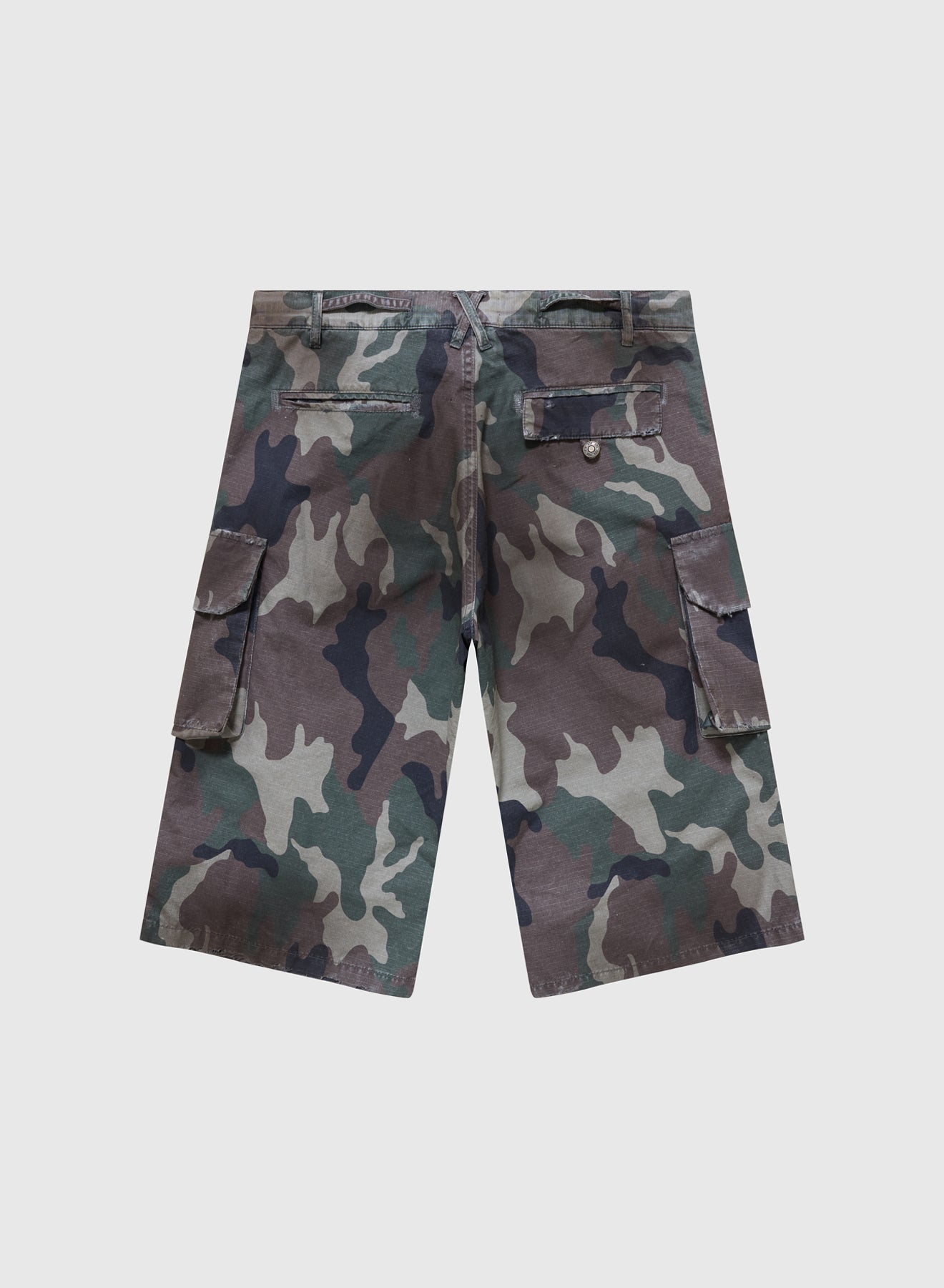 CARGO BERMUDAS DOUBLE FACED RIP STOP IN GREEN