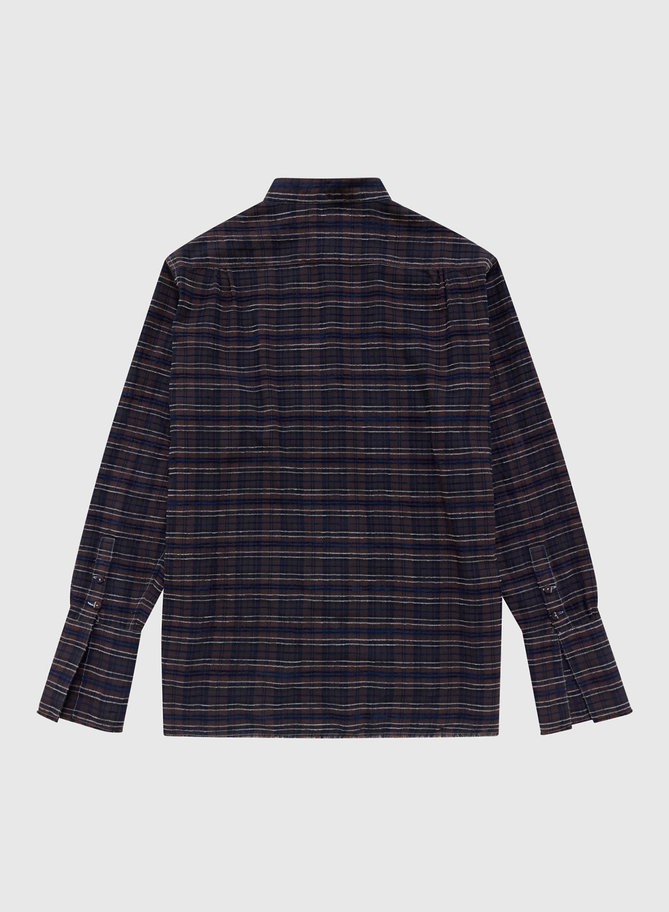 424 FLANNEL SHIRT EMBROIDERED IN BROWN