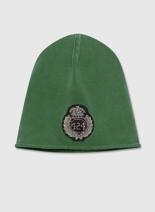 JERSEY BEANIE PATCH VINTAGE GREEN