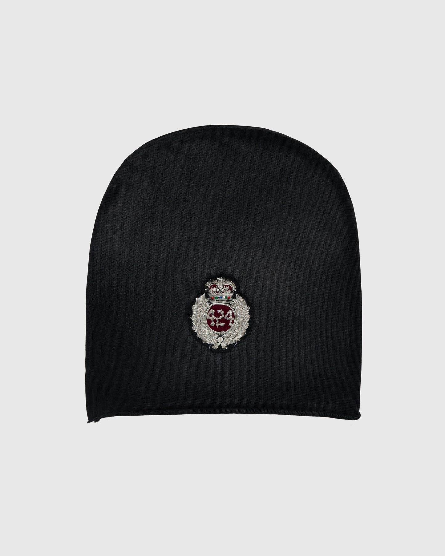 CREST BEANIE JERSEY IN VINTAGE BLACK