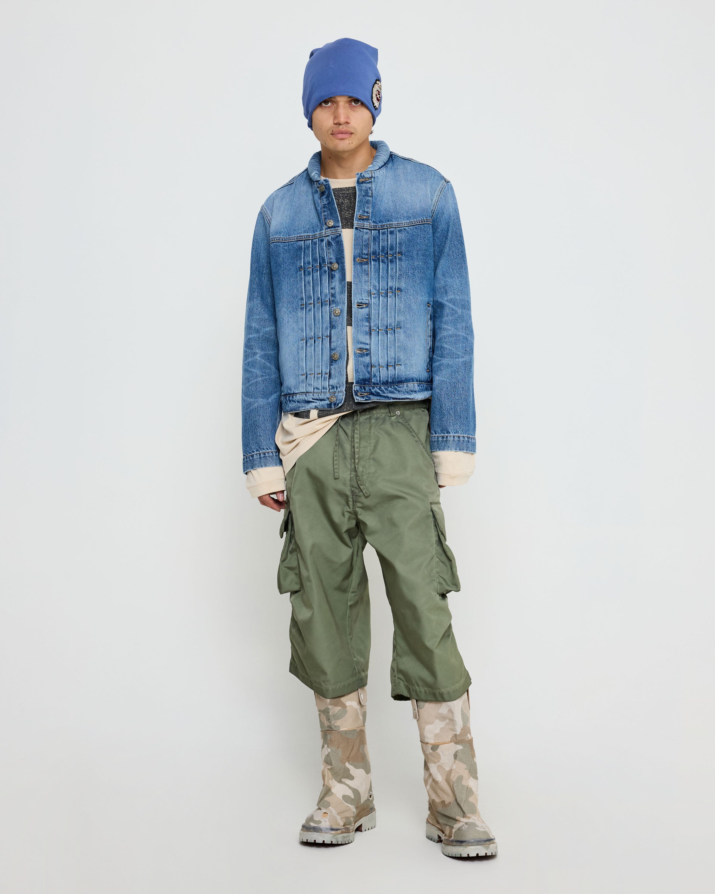 【SATIIIZ】Penod Cargo Bermuda Pants Penod Cargo Bermuda Pants - satiiiz