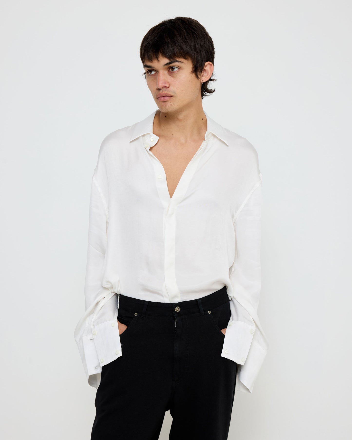 424 Cupro Shirt Offwhite
