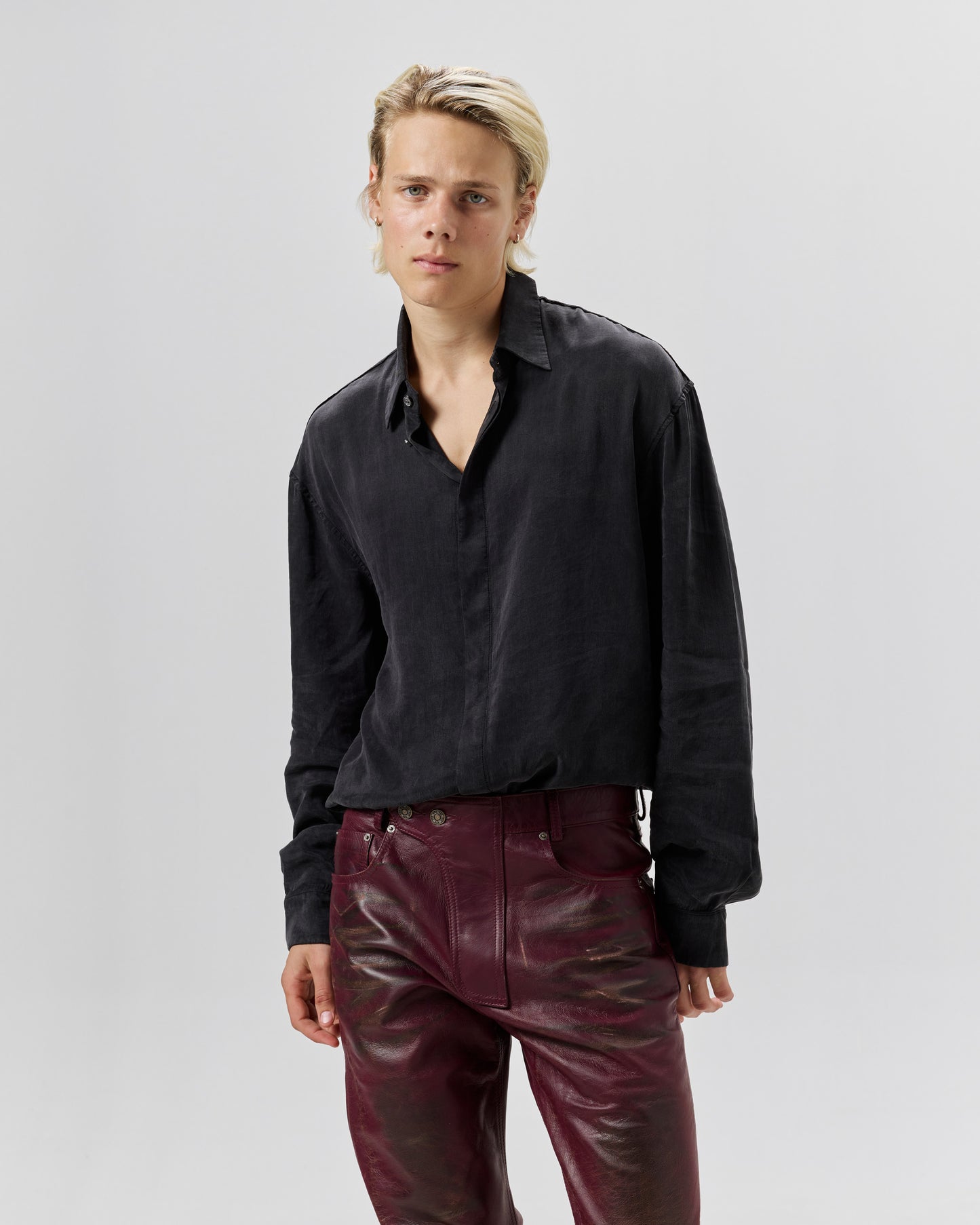 CUPRO SHIRT - BLACK