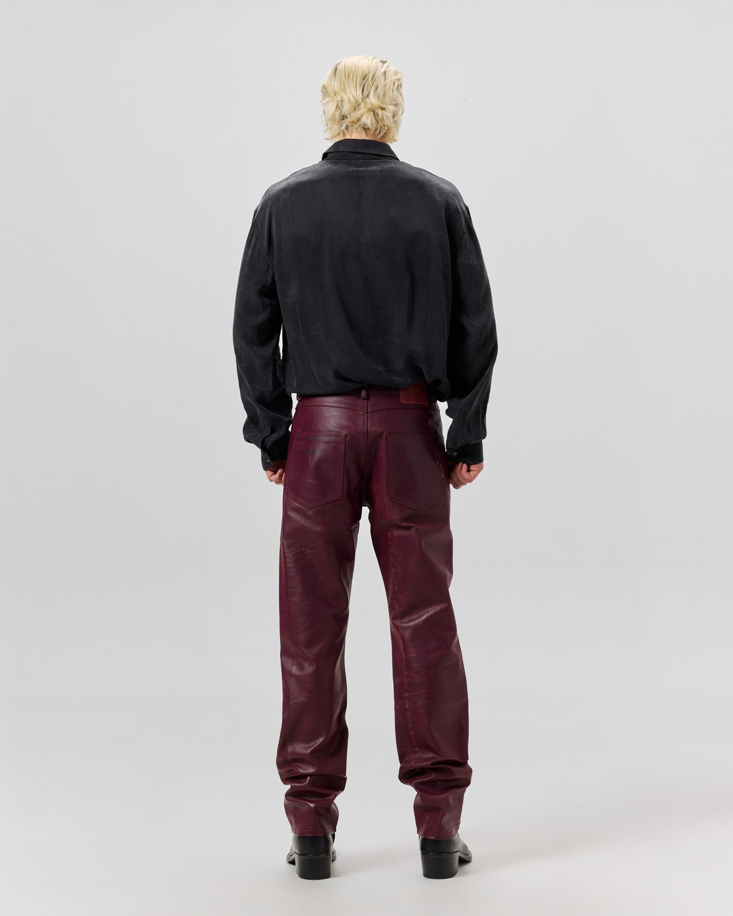 MOTO PANT - PIGEON BLOOD