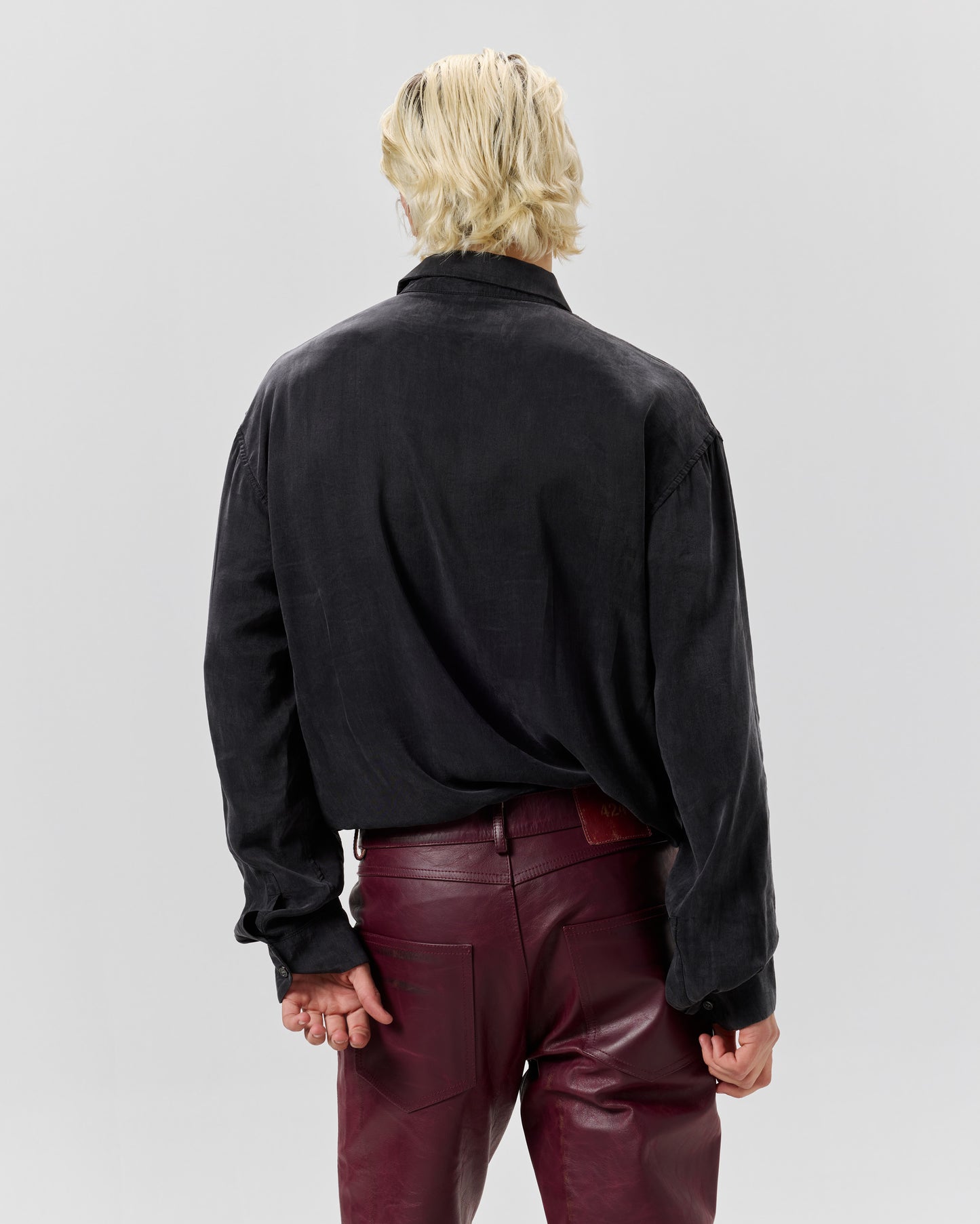 MOTO PANT - PIGEON BLOOD
