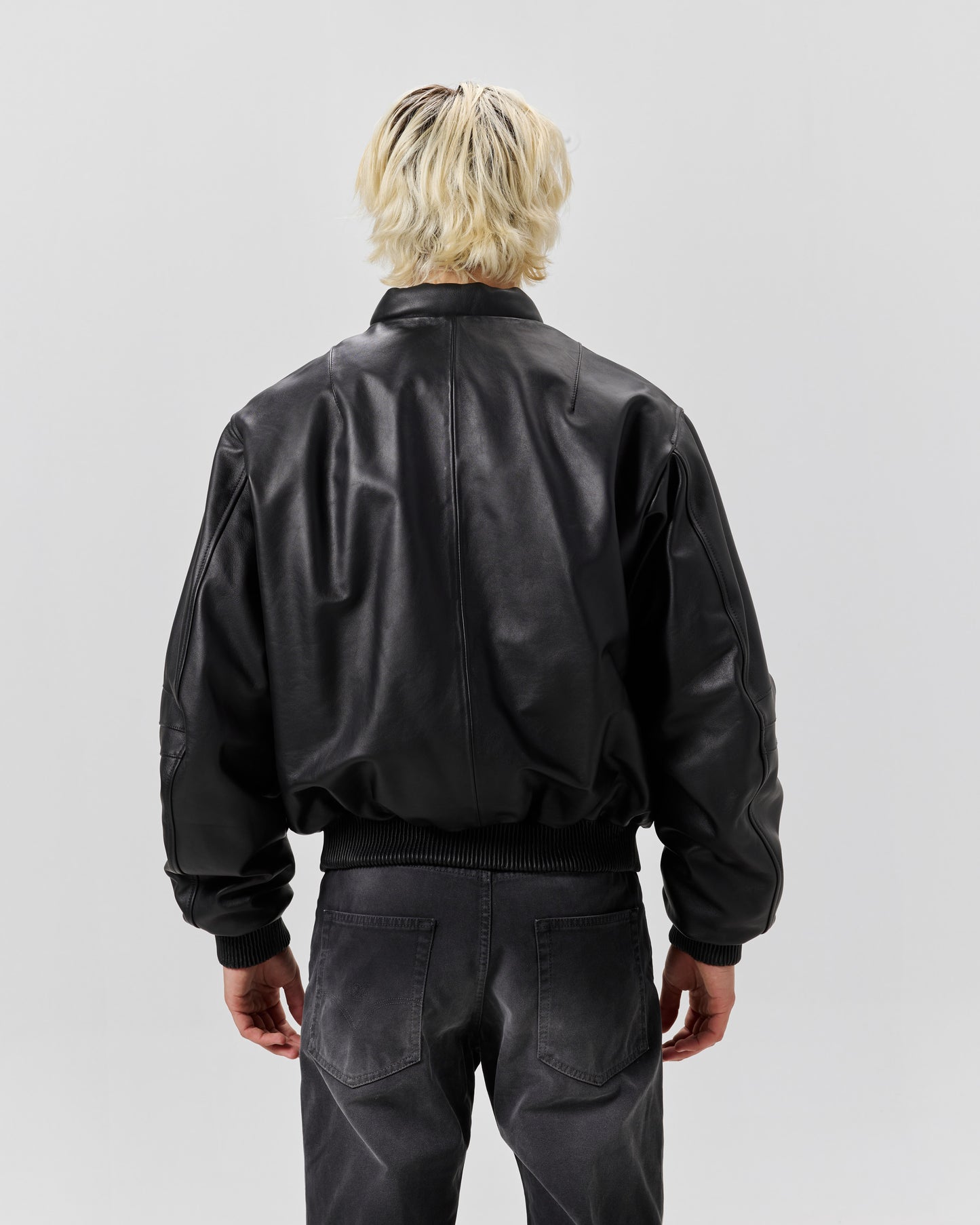 NEW 424 LEATHER BOMBER - NERA