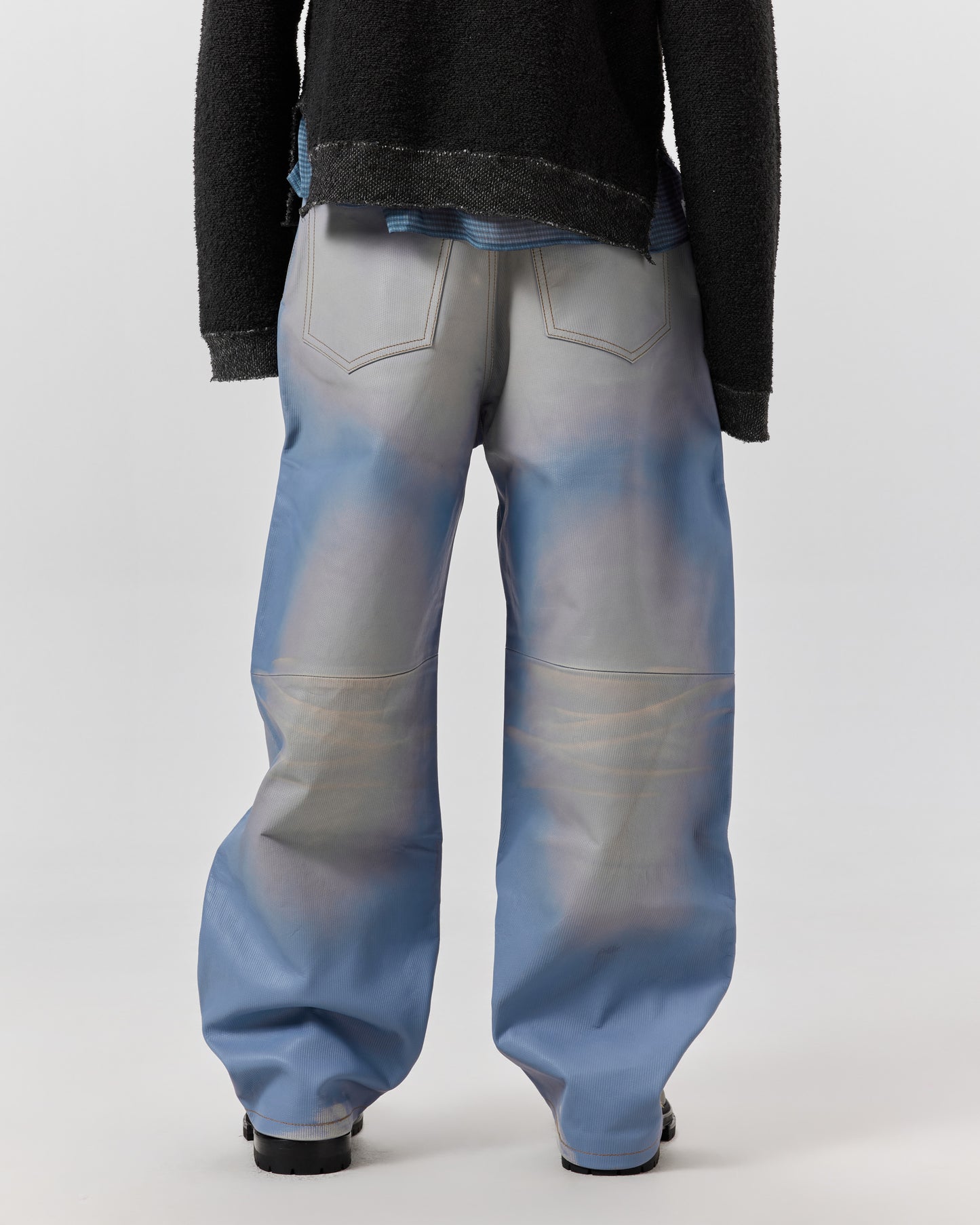 BIG DADDY - LEATHER DENIM BLEACHED