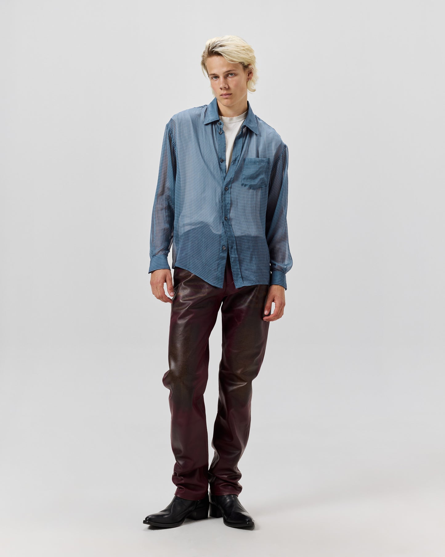 SILK SHIRT - AVIO MICRO CHECK