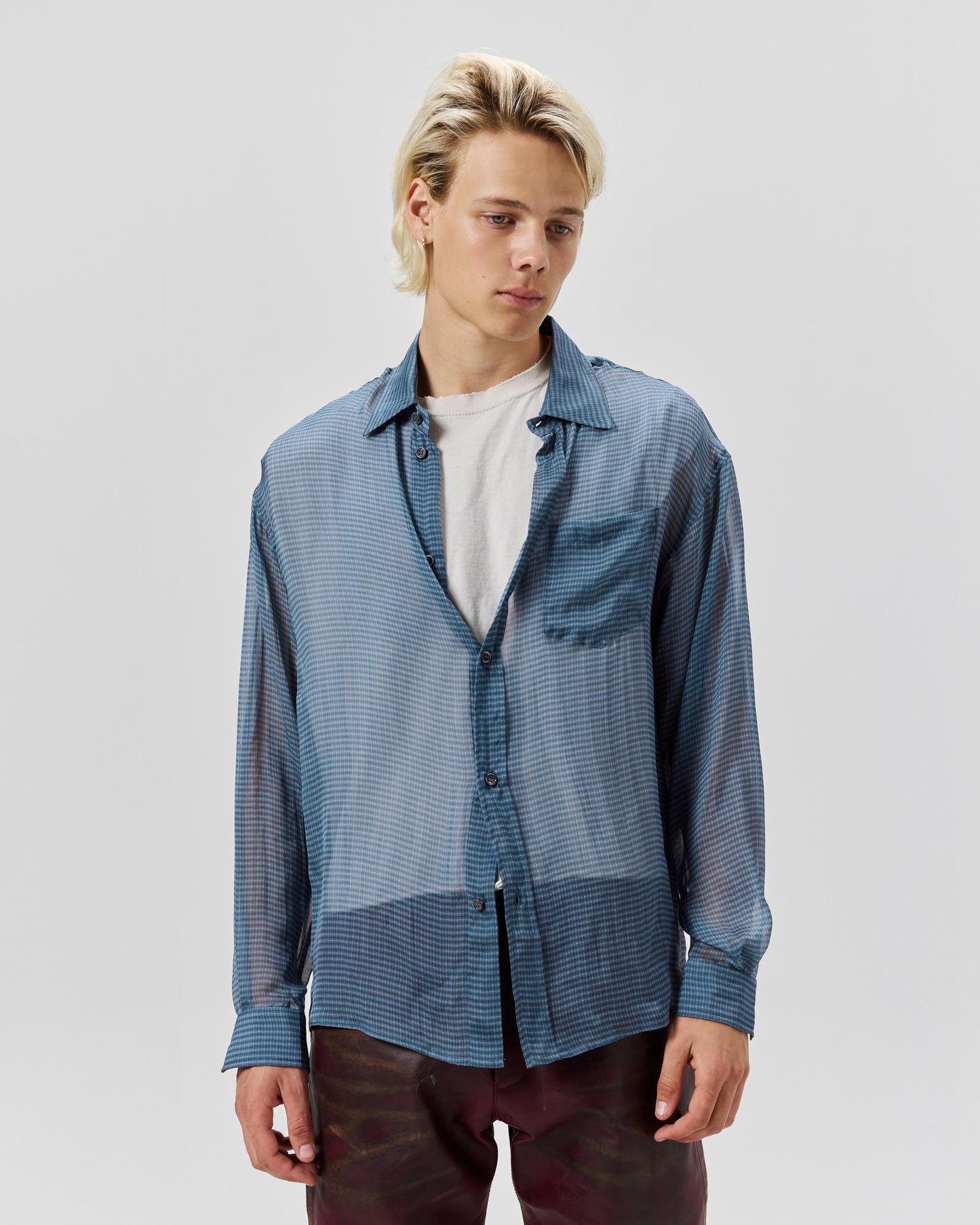 SILK SHIRT - AVIO MICRO CHECK