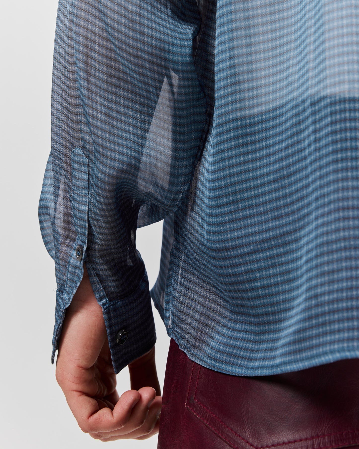 SILK SHIRT - AVIO MICRO CHECK