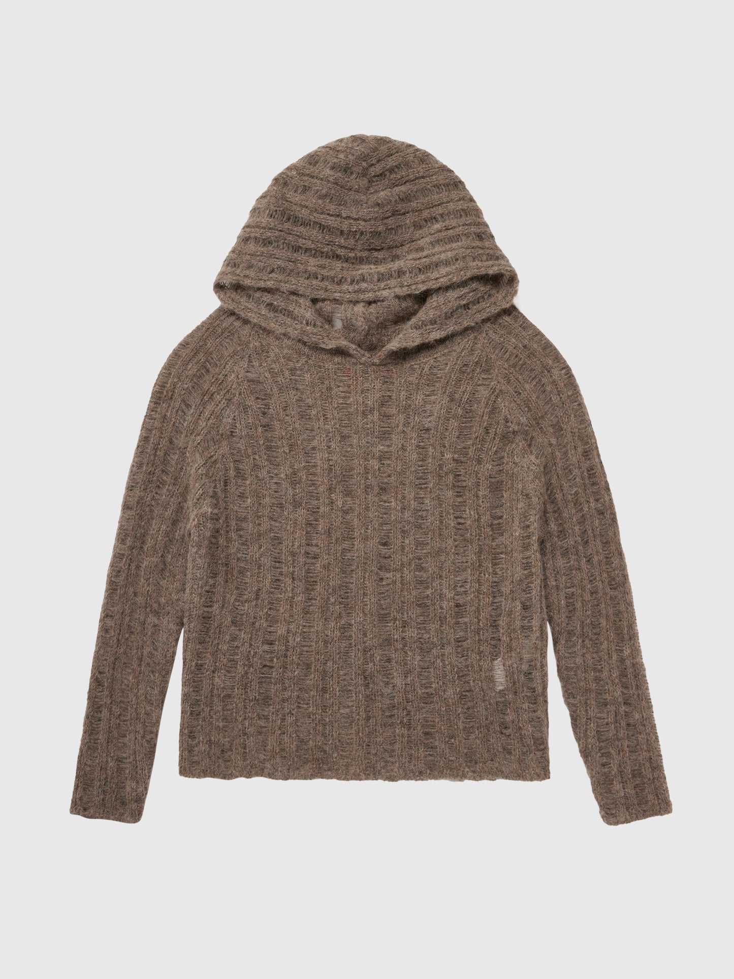 BROWN HOODED SWEATER