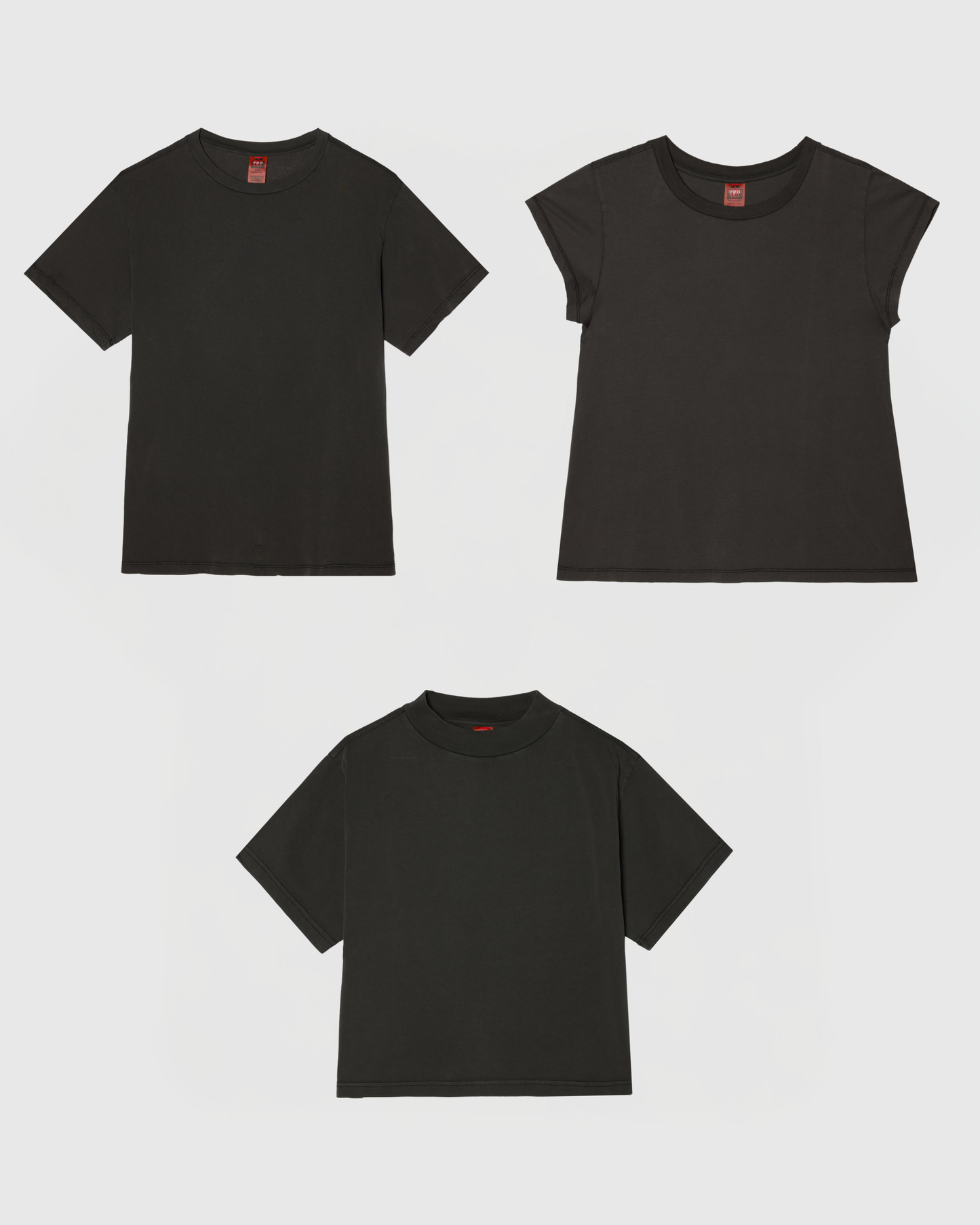 424 x ProClub T shirt 3-Pack - Washed black