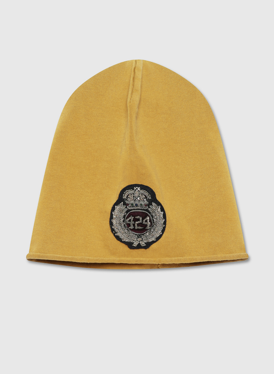 JERSEY BEANIE PATCH VINTAGE YELLOW