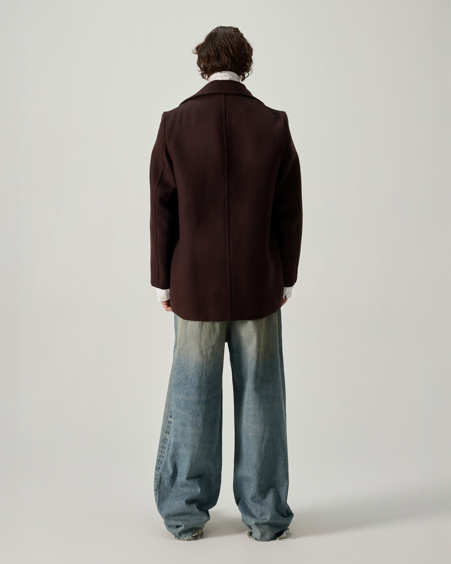 424 PEACOAT WOOL BATAVIA IN BROWN