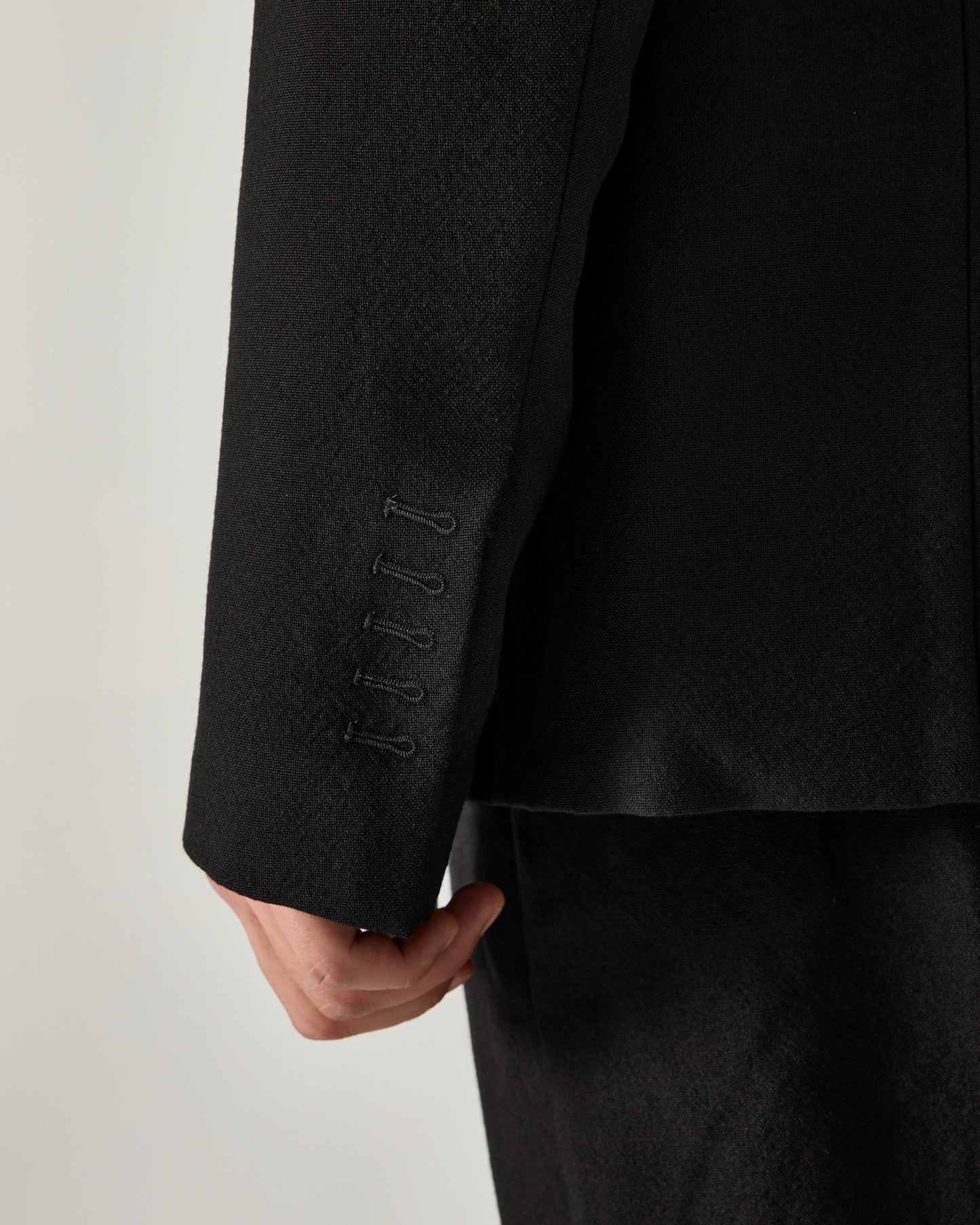 ONE BOTTON BLAZER HEAVY WOOL